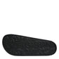 Black Leather Slides Sandals Beachwear Shoes