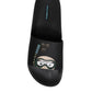 Black Divers Leather Flats Slides Sandals Beachwear Shoes
