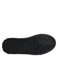 Red Black Leopard Cotton Men Low Top Sneakers Shoes