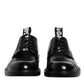 Black Patent Leather Derby Lace Up Formal Dress Shoes