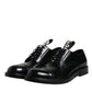 Black Patent Leather Derby Lace Up Formal Dress Shoes
