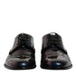 Multicolor Peacock Patent Leather Derby Men Dress Shoes