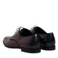 Multicolor Peacock Patent Leather Derby Men Dress Shoes