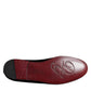 Black Velvet Crystal Crown Loafers Formal Dress Shoes