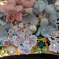Gold Crystal Purple Hortensia Headband Crown Diadem
