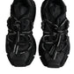 Black Low Top Space Lace Up Sneakers Shoes