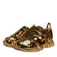 Gold Daymaster Leather Low Top Sneakers Shoes