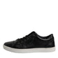 Black London Nappa Leather Men Sneakers Shoes