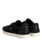 Black Logo Suede Leather Men Sneakers Shoes