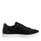 Black Logo Suede Leather Men Sneakers Shoes
