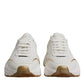 White Gold DAYMASTER Leather Sneakers Shoes