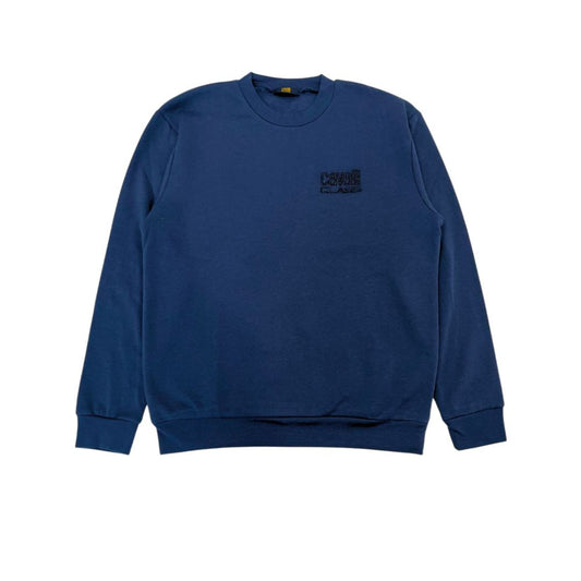 Blue Polyester Men's Hoodie