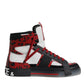 Multicolor Leather High Top Sneakers Shoes