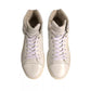 White London Logo High Top Sneakers Shoes