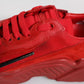 Red Leather Daymaster Low Top Sneakers Shoes