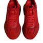 Red Leather Daymaster Low Top Sneakers Shoes