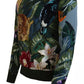 Jungle Wool Silk Pullover Logo Sweater