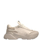 White Daymaster Leather Low Top Sneakers Shoes
