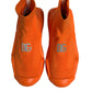 Orange Slip On Wave Socks Men Sneakers Shoes