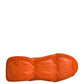 Orange Slip On Wave Socks Men Sneakers Shoes