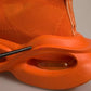 Orange Slip On Wave Socks Men Sneakers Shoes