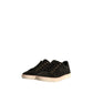 Black Logo Suede Leather Men Sneakers Shoes