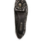 Silver Crystal Loafer Lace Ballet Flats Shoes