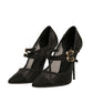 Black Mesh Mary Jane High Heels Pumps Shoes