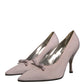 White Leather High Heels Women Pumps Shoes