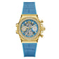 Blue Synthetic Sport Watch