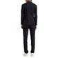 Blue Nylon Men Suit