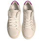 White Suede Leather Low Top Sneakers Shoes