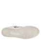 White Leather Heart Embellished Sneakers Shoes