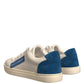 White Suede Leather Low Top Sneakers Shoes