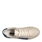 White Suede Leather Low Top Sneakers Shoes