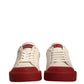 Shoes White Leather Logo Portofino Sneakers