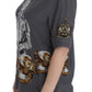 Enchanted Sicily Silk Blouse with Knight Print