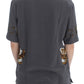 Enchanted Sicily Silk Blouse with Knight Print