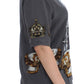 Enchanted Sicily Silk Blouse with Knight Print