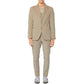 Beige Cotton Men Suit