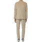 Beige Cotton Men Suit