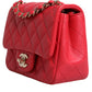 Pink Matelasse Chain Shoulder Lambskin Purse Mini