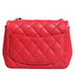 Pink Matelasse Chain Shoulder Lambskin Purse Mini