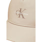 Beige Recycled Polyester Caps Baseball Hat