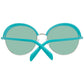 Turquoise Metal & Plastic Sunglasses