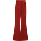Red Cotton Athletic Pants