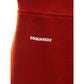 Red Cotton Athletic Pants