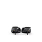 Black Snake Skin  Platform Sandals