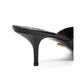 Black Snake Skin  Platform Sandals