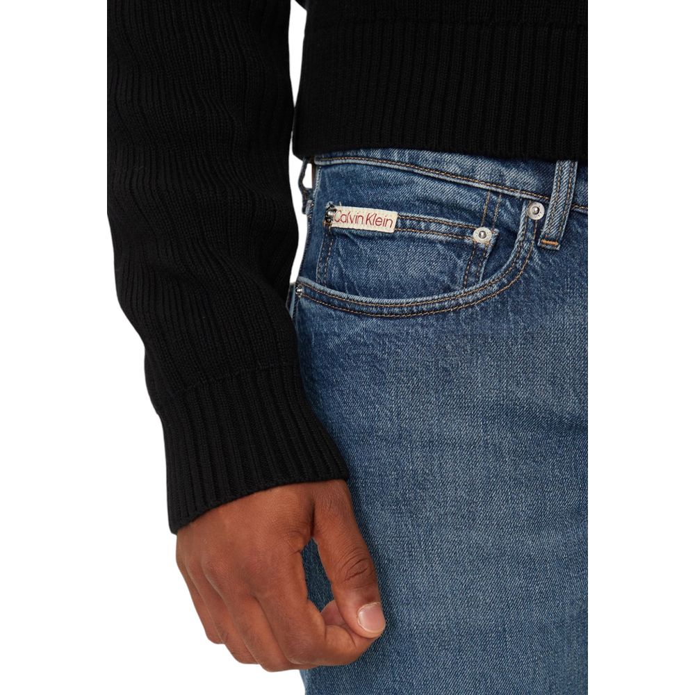 Blue Cotton Skinny Jean